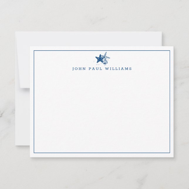 Snäckan Nautical Gräns vid kusten för marulk Anteckningskort (Framsida)