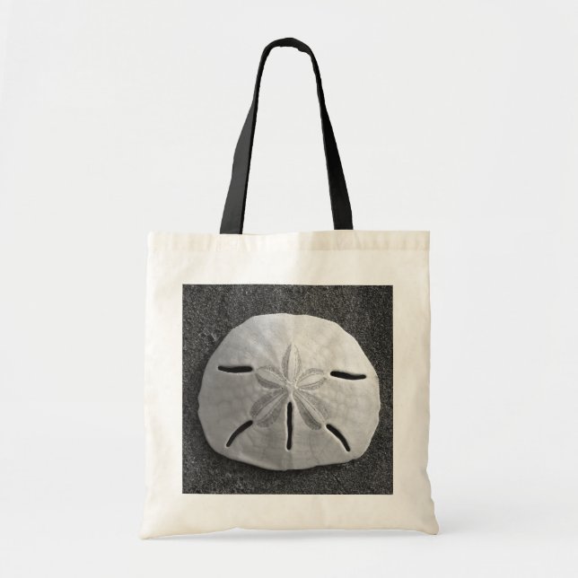 Snäckan Sand Dollar Sea Tote Bag Tygkasse (Framsidan)
