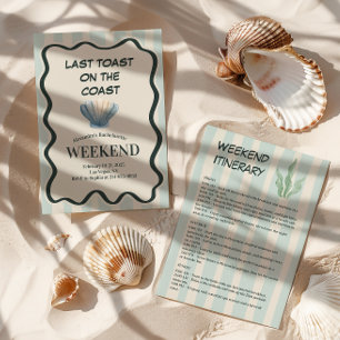 Snäckan Seafoam Bachelorette Bash Inbjudningar