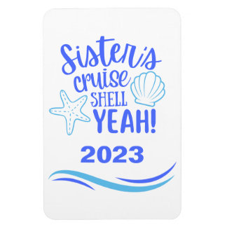 Snäckan "Sisters Cruise" Ja Stateroom Magnet