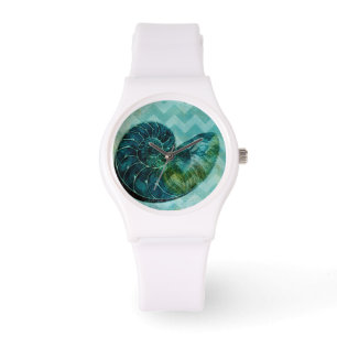 Snäckan Spiral Turcos Conch Armbandsur
