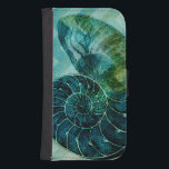 Snäckan spiral Turcos Conch Conch Galaxy S4 Plånbok<br><div class="desc">I den här levande bilden kan du i vintage se naturligt och unikt stil i turkoise Conch-snäckan nära. Den här unika typen av konst har svart skuggning för att accentuera den här konsolens spiralformade snäcka. Skaffa den här snäckan med turkobakgrunden på din produkt idag.</div>