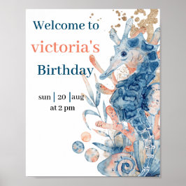 Snäckan under havets dusch i pojke poster