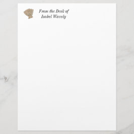 Snäckan Watercolor Scallop Sea Brevhuvud