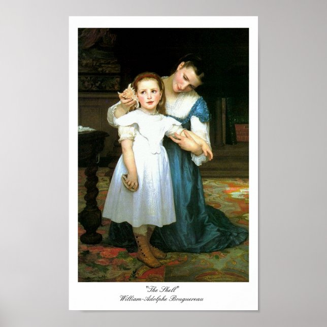 "Snäckan" William-Adolphe Bouguereau Print Poster (Framsidan)