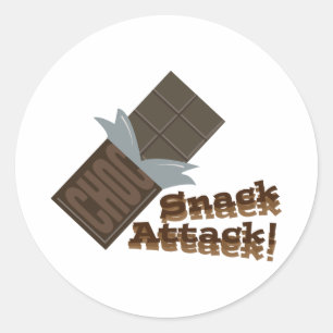 Snackangrepp Runt Klistermärke