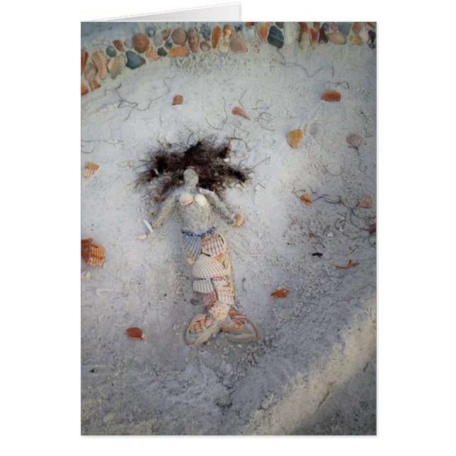 Snäckasjöjungfru Hälsningskort (Framsidan)