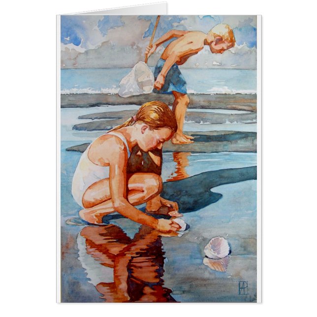 Snäckasökare Hälsningskort (Framsidan)