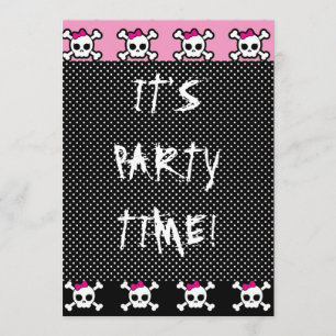 Snäckkornsben, punth goth party inbjudningar