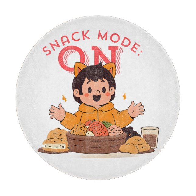 Snackläge: ON - Cute Tecknade figurer med Snack-lä (Framsidan)