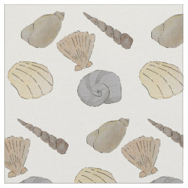 Snäckor för kustvattenfärg tyg