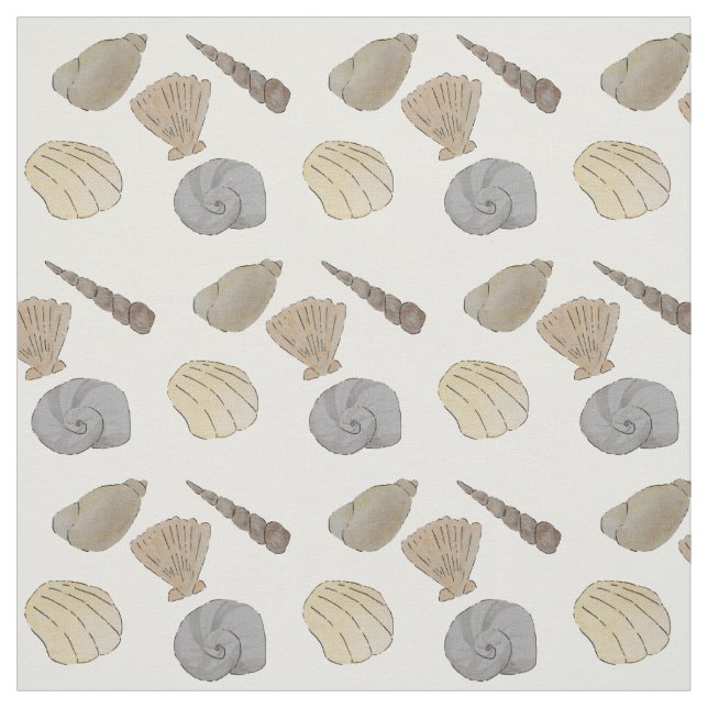 Snäckor för kustvattenfärg tyg (Provkarta)