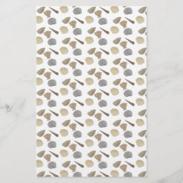 Snäckor för kustvattensfärger Skrapbokning Papper