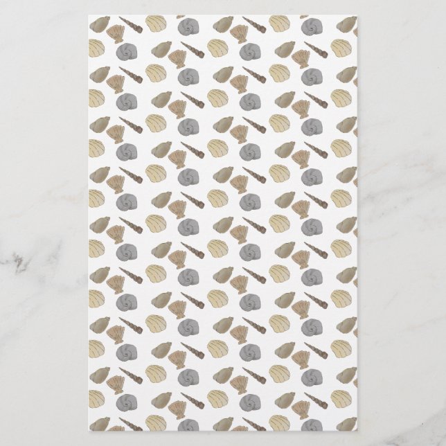 Snäckor för kustvattensfärger Skrapbokning Papper (Framsida)