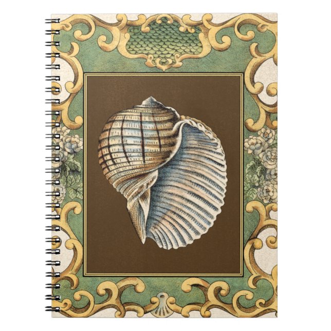 Snäckor för liten Sjöjungfru Anteckningsbok Med Spiral (Framsidan)