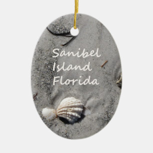 Snäckor för Sanibel öSand Julgransprydnad Keramik