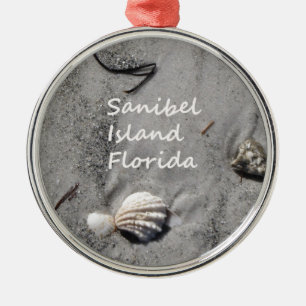 Snäckor för Sanibel öSand Julgransprydnad Metall