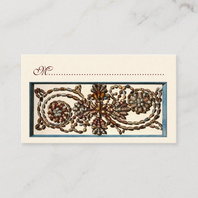 Snäckor för sittplatskort placeringskort (Framsida)