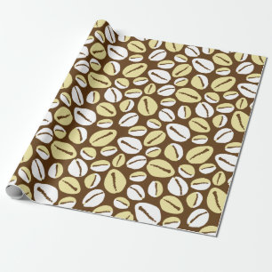 Snäckor i Afrikas karibiska Cowrie Patterned Presentpapper
