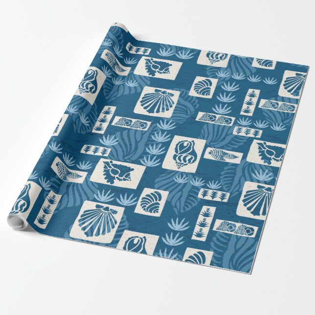 Snäckor i Kua Bay Hawaiian Undersea Presentpapper (Utrullad)