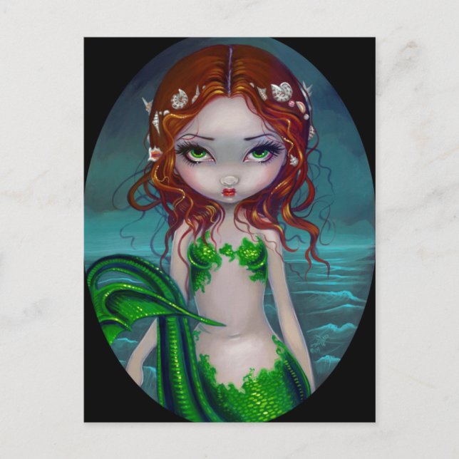 "Snäckor i mitt hår" vykort (Framsida)