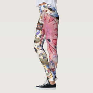 Snäckor Jellyfish Ocean Beach View Leggings