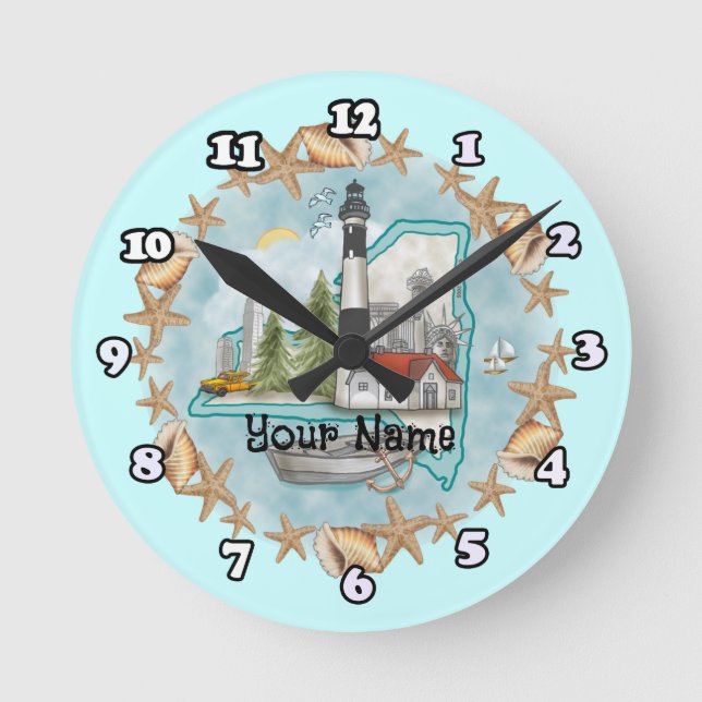 Snäckor New York fyr klocka (Framsida)