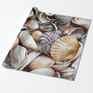 snäckor Ocean Beach BeSnyval Decoupage Presentpapper