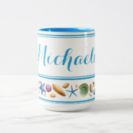 Snäckor och Rand Två-Tonad Mugg