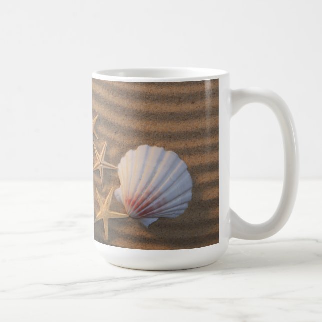 Snäckor och sjöstjärna kaffemugg (Höger)