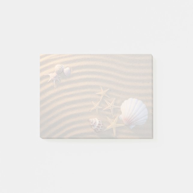 Snäckor och stjärnfisk post-it block (Framsida)