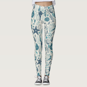 Snäckor på benvita leggings