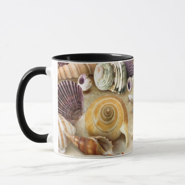 Snäckor på strand mugg (Vänster)