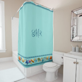 Snäckor & Rand Shower Curtain