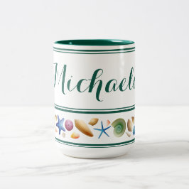 Snäckor & Rand tvåtonskaffe Mugg