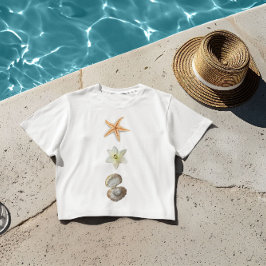 Snäckor, sjöliv grafik t shirt