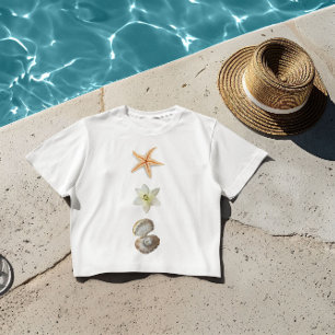 Snäckor, sjöliv grafik t shirt