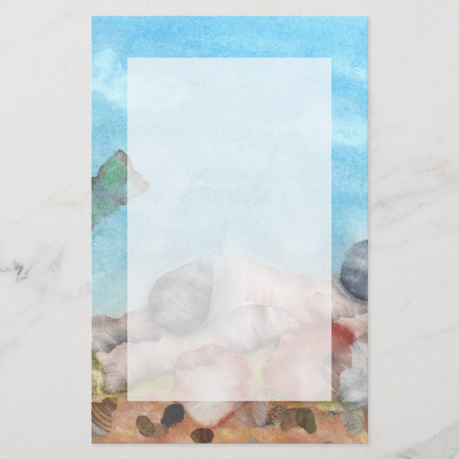 Snäckor under havet brevpapper (Framsida)