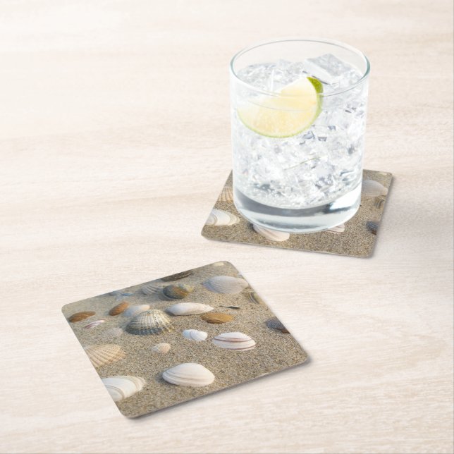 Snäckor Underlägg Papper Kvadrat (Insitu)