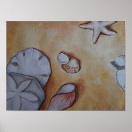 Snäckor vid kusten poster