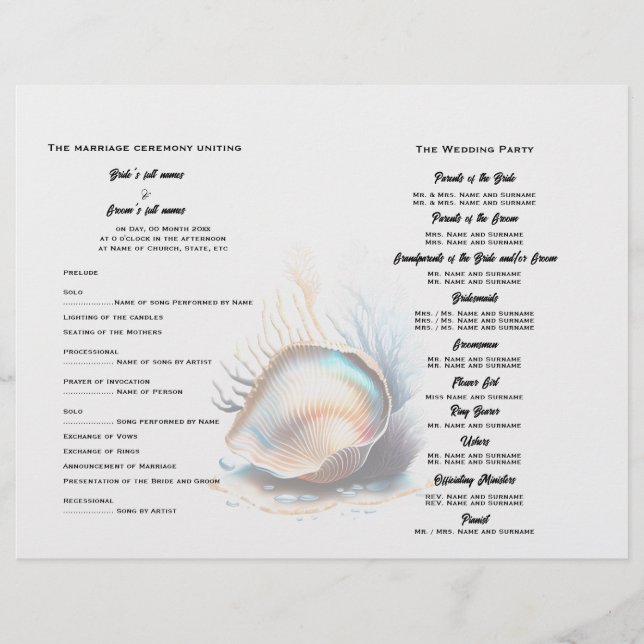 Snäckorna havsbottnens marina baser 3D-chic (Framsida)