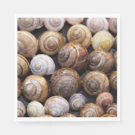 Snäckorna snigel pappersservett