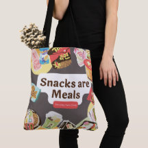 Snacks är Måltider Tote Bag - Lustigt vardagligt k