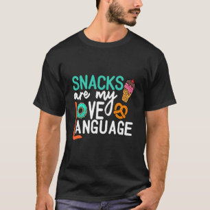 Snacks är min Vintage för språklig retro i Kärlek T Shirt
