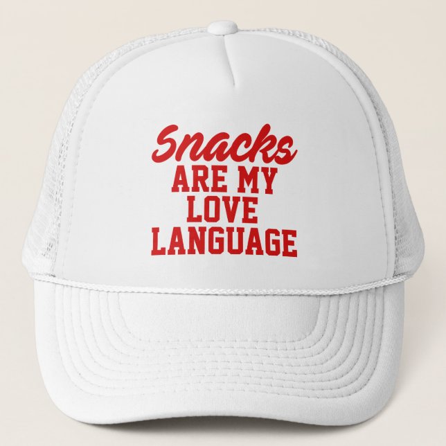 Snacks är mitt kärleksspråk keps (Framsida)