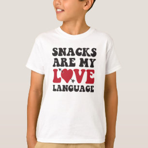 Snacks är mitt kärleksspråk t shirt