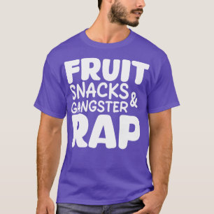 snacks av frukt, gangster, rap 1 t shirt