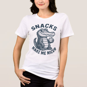 Snacks Gör Mig Snällare Vintage Alligator T Shirt