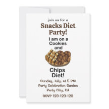 Snacks Jag är på kakor och chips-diet Roligt party