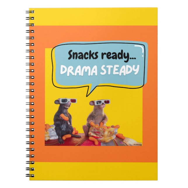 Snacks-Redo, Drama Steady Anteckningsbok (Framsidan)